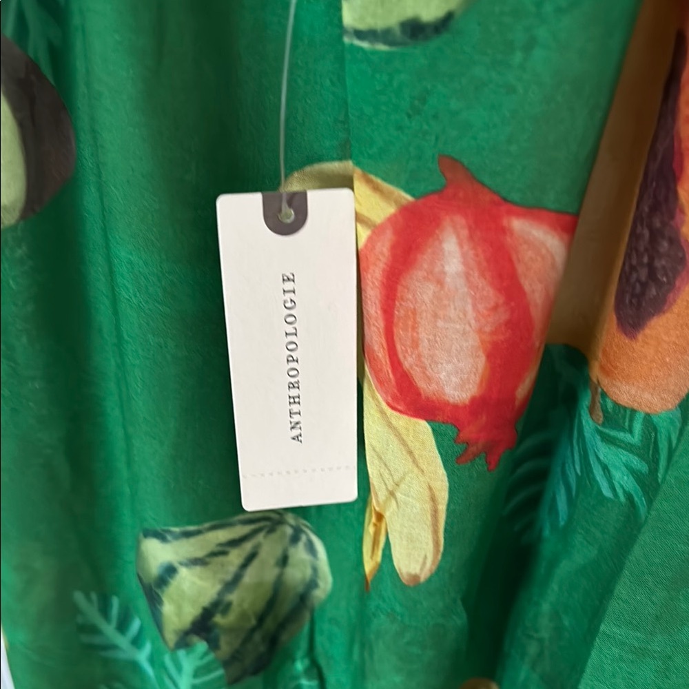 Anthropologie Green Sundress Maxi with Spaghetti Straps - Picture 6 of 9